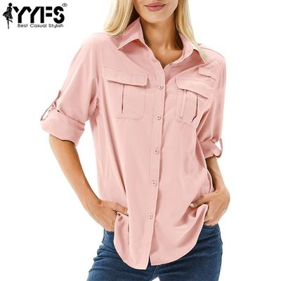 Damenmode, lässig, Frühling und Herbst, einfarbig, langärmelig, Polo-Ausschnitt, Blusen und Hemden
