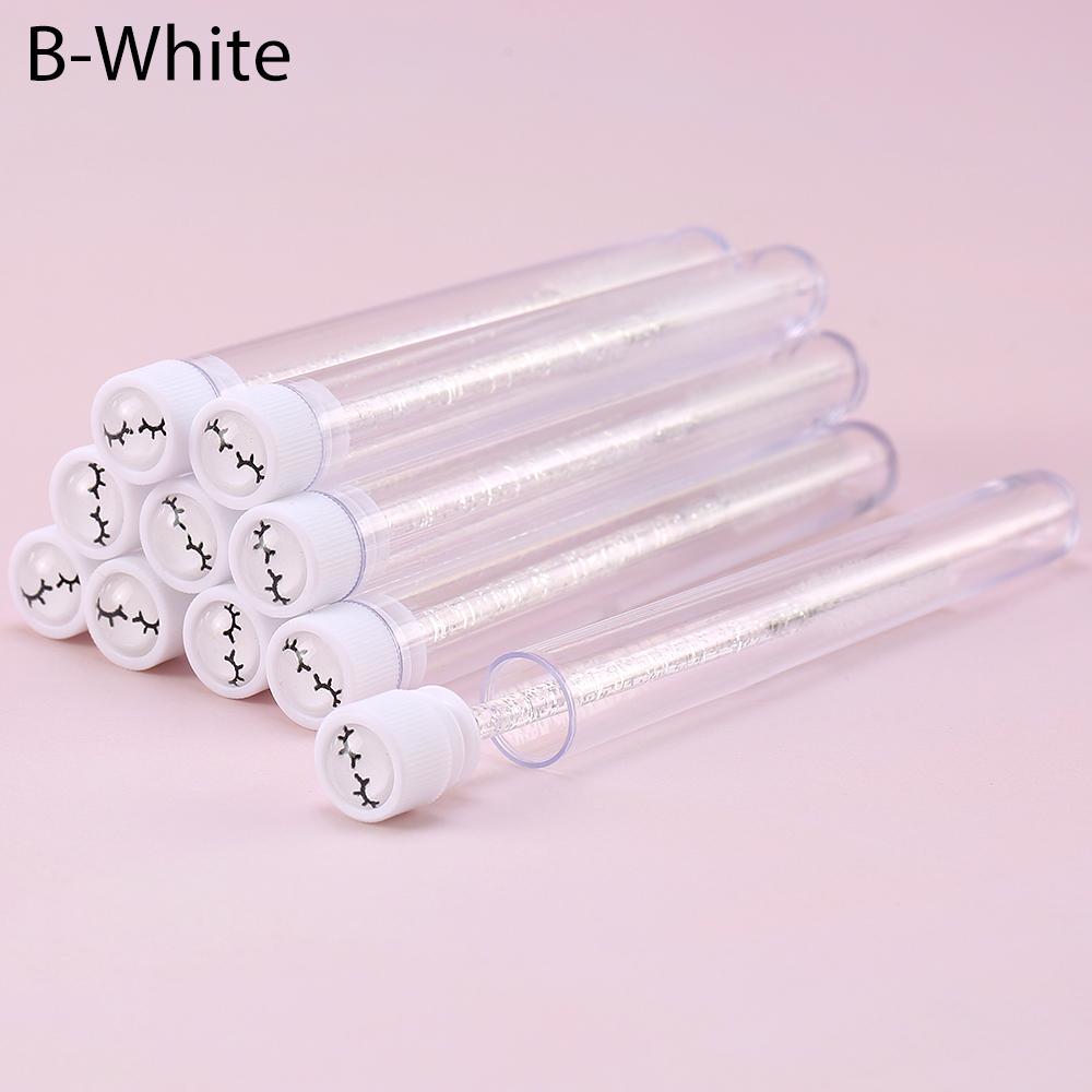 10/20Pc New Reusable Eyebrow Brush for Eyelash Extension Crystal Eyelash Brush Make Up Micro Drill Tube Mascara Stick Applicator