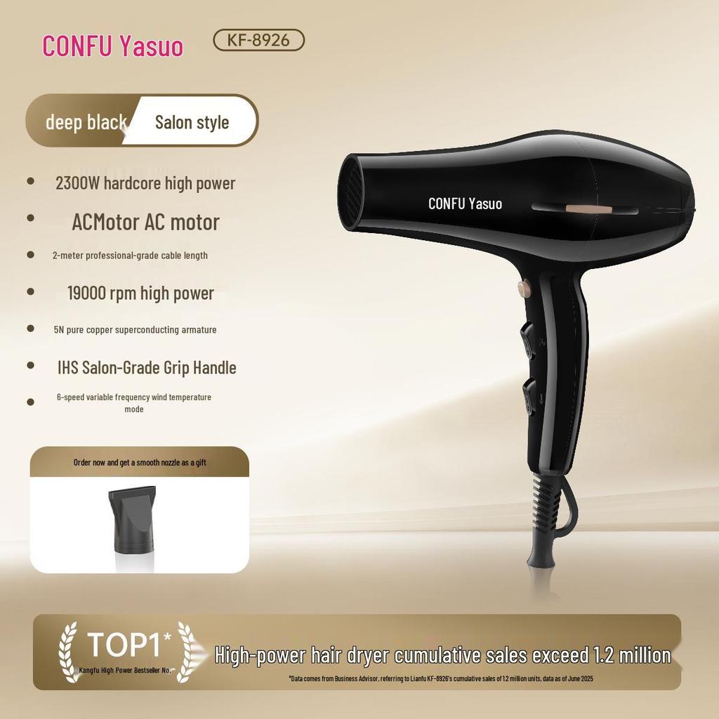 Kangfu High-Power Hair Dryer: Quick-Dry Salon-Quality for Home and Barber Use