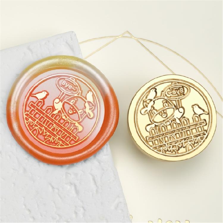 Brass Head Seal Stamp Animal Series Sealing Waxed Stamp for Card Letter Invitations Decoration Rabbits Wax Seal Stamp
