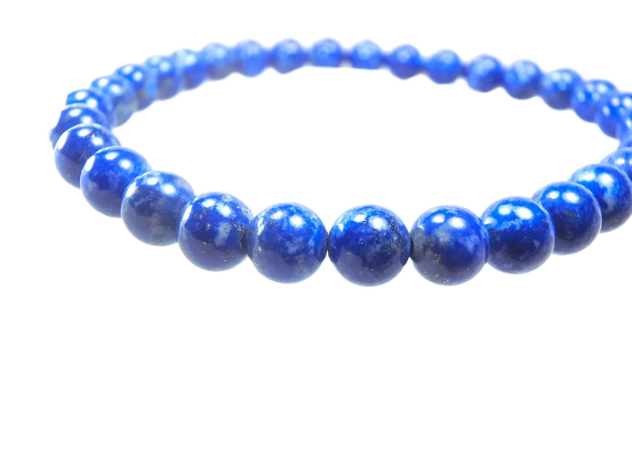 

Kanoishi good Wear genuine lapis lazuli on your Lapis Lazuli Bracelet 6mm for Men and Natural Stone approximately 20cm men with large [Bring luck!