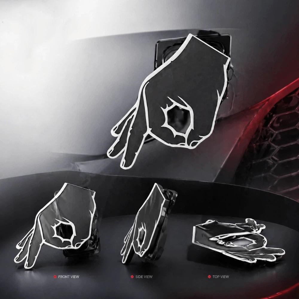 Circle Hand Pattern Trailer Receiver Cover Lightweight Material SUV Rear Cover  Outdoor Adventures