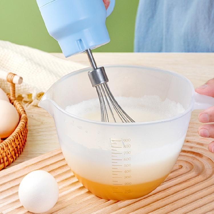 Measuring Cup Baked Egg Beating Bowl Handle Bowl with Drain Plastic Material