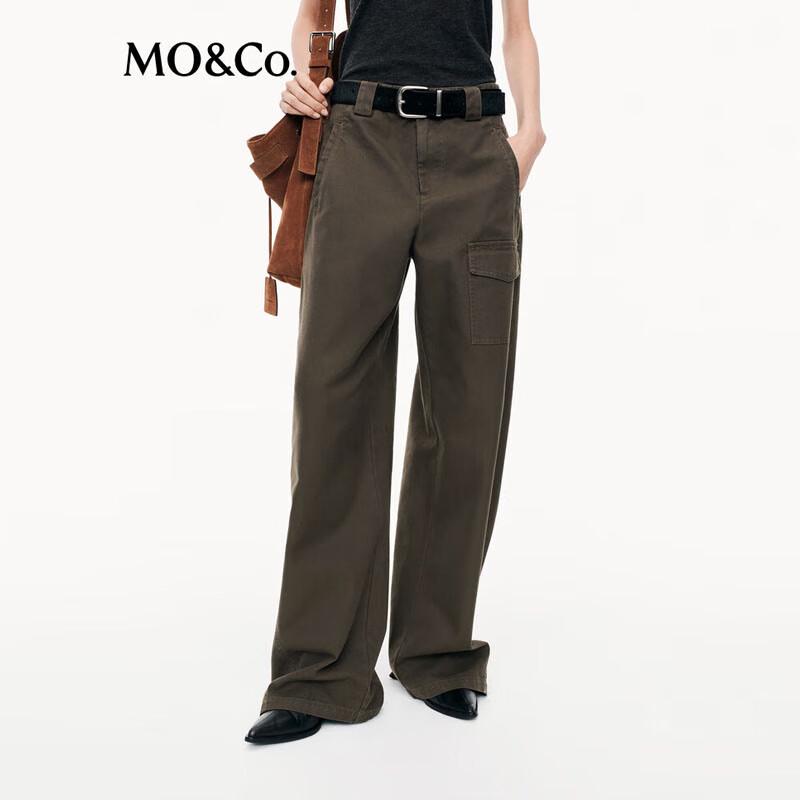 MO&Co. Women's Workwear Curved Mid-Waist Casual Trousers MBE3PATT16