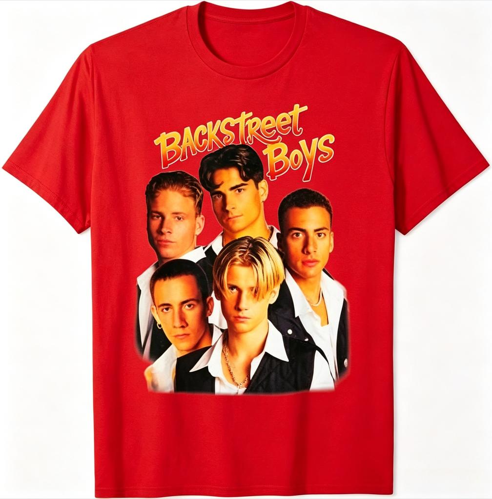 Funny Backstreet Boys TShirt Unisex s Vintage Tee Shirt Boy Band Mens Womens Throwback Homage TShirts Hip Hop Streetwear