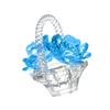 Romantic Crystal Flower Basket with Roses Gift for Her on Valentine's Day and Birthdays