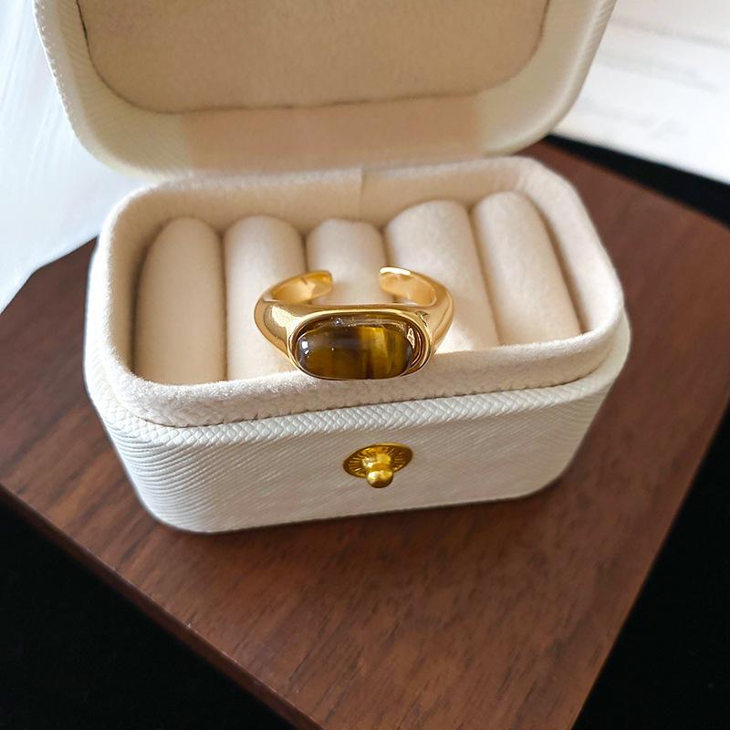 Vintage Palast Blumenring Diamantstil Leichter Luxus Premium Zeigefinger Schmuck