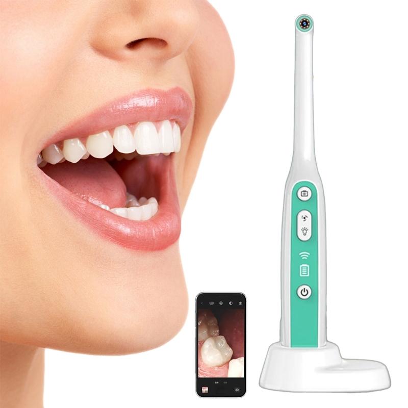 Orals Examination Camera Waterproof WiFi Intraoral Camera with LEDs Picture/Video Taking Rechargeable Intraoral Cameras