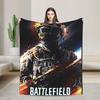 Battlefield 2042 Game Blankets  Airplane Travel Flannel Bedding Throws For Living Room Warm Soft Custom Quality Bedspread