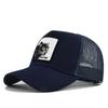 Cap Baseball Animal Leopard Embroidered Duck Tongue Cap Curved Brim Hat Net
