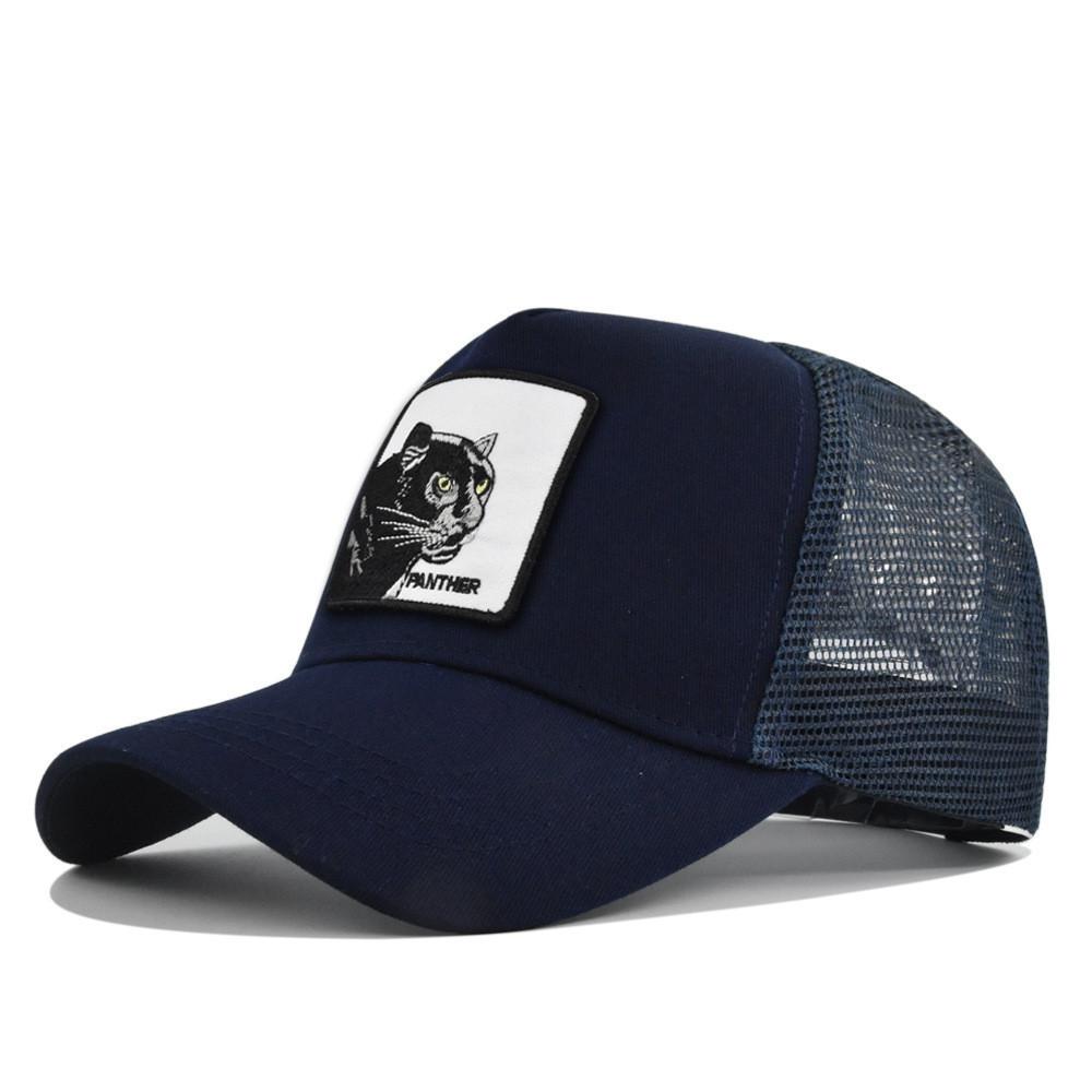 Cap Baseball Animal Leopard Embroidered Duck Tongue Cap Curved Brim Hat Net