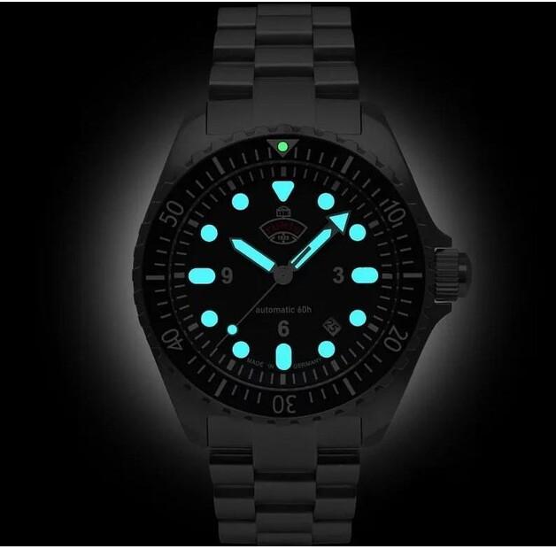 Uhr Zegarek Ruhla NVA Kommando Minentaucher Automatic Set Blau