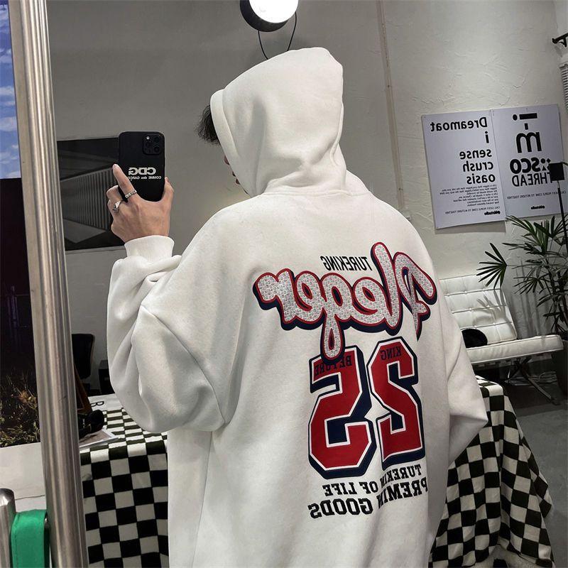 Hip Hop Hettegenser Herre Letter Print Sweatshirt Mote Streetwear Pullover Hettegensere Klær