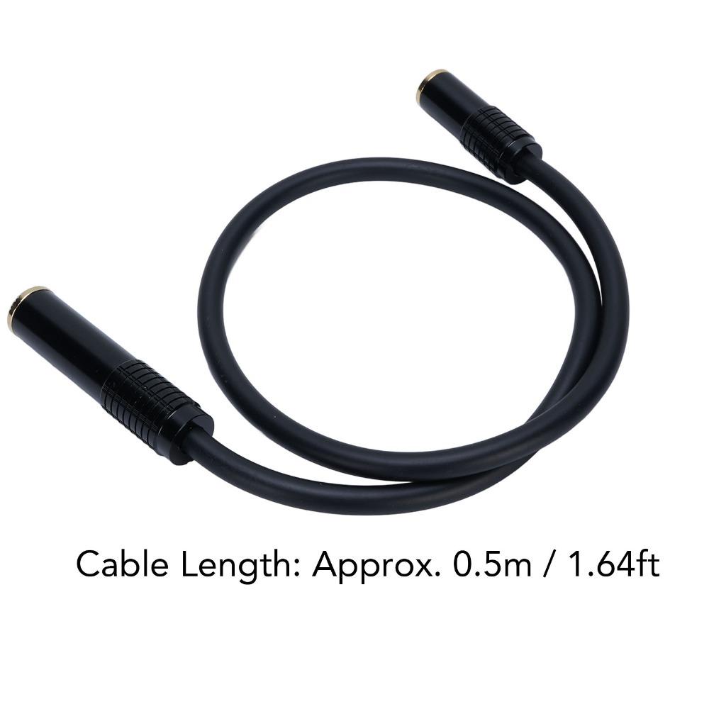 Professional Stereo Sound Cable 6.35mm 1/4in Female To 3.5mm 1/8in Female  Tablet Connection
