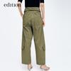 Edition Women's Deconstructed Tie-Strap Cargo Pants