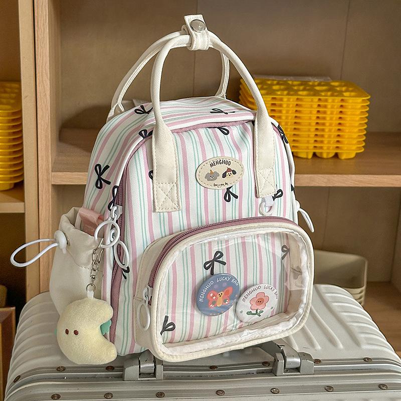 2025 new high-value Japanese pain bag ins wind backpack women's small backpack travel multi-functional shoulder bag women