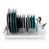 White Dish Drying Rack with Drip Tray 46x37cm