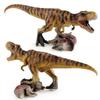 Realistic Pvc Jurassic Dinosaur Model Toy Featuring T-rex Stepping On Triceratops