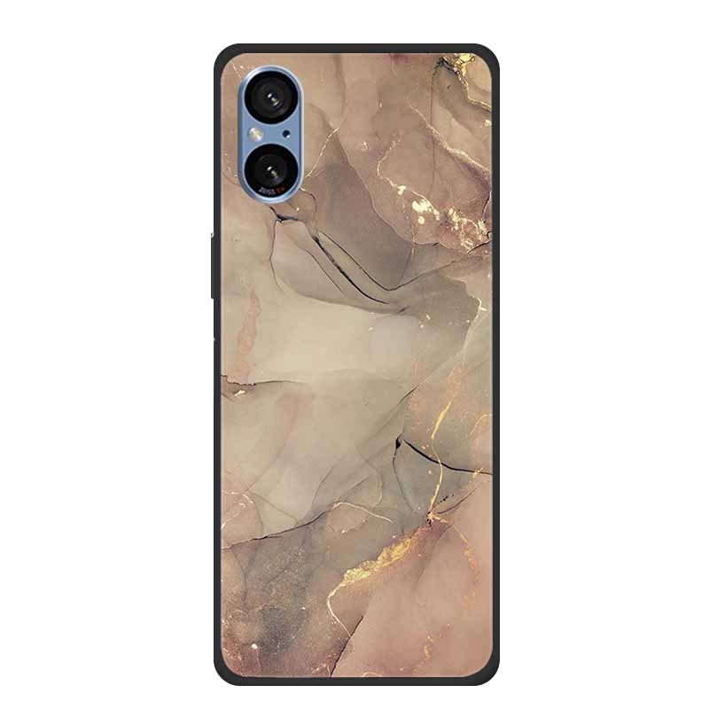 For Sony Xperia 5 V Case Marble Shockproof Soft Silicone TPU Back Cover For Sony Xperia5 V 5V 5G Phone Cases XQ-DE54 New Fundas