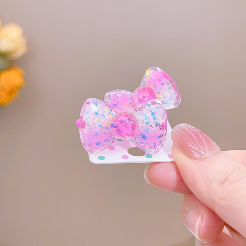 2PCS New Lovely Cartoon Bow Tie Girls Kids Elastic Hair Bands Princess Hair Accessories Baby Headwear