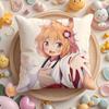 The H-Helpful Fox S-Senko-San Cushion Cover Plush Fabric Soft Double-Sided Printed Sofa Warm Winter Home Gift Pillow Cover