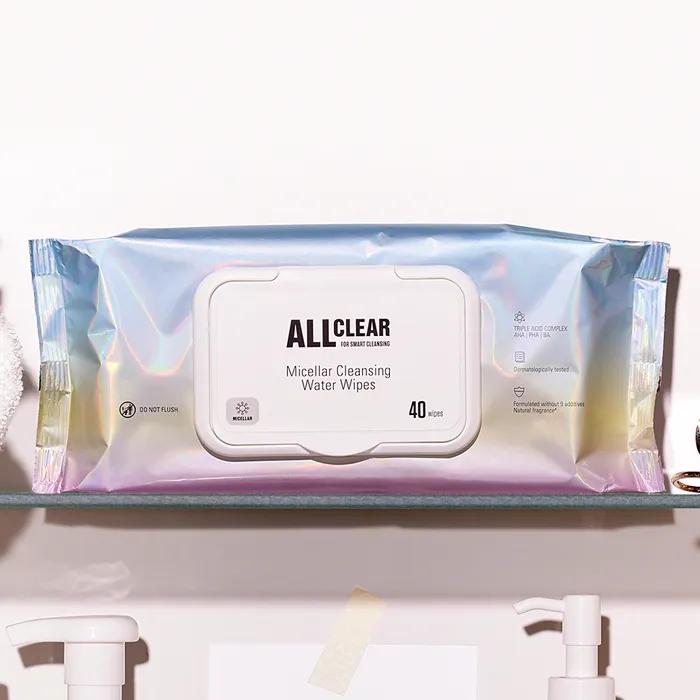 All Clear Micellar Cleansing Water Tissues 40 Sheets