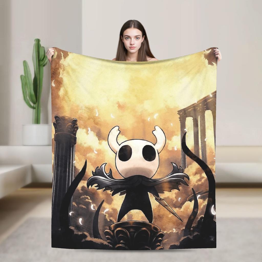 Hollow Knights Super Warm Blanket Girls Boys Plush Bedding Throws Print Couch Chair Flannel Bedspread Sofa Bed Cover