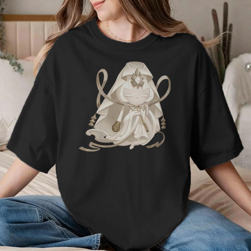 Mystic Flour Cookie For Unisex Unisex T Shirts Cookie Run Kingdom Humor Tees Short Sleeve Tshirts Cotton Graphic Printed Clothes