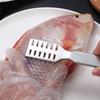 Fiskfjällare Rostfritt Stål Fiskfjällare Verktyg med Ergonomiskt Handtag Fiskfjällsborttagare Bekvämt Grepp Fiskfjällare Verktyg