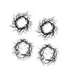 Halloween Wreath Front Door Wreath 43cm Walls Halloween Decor Black