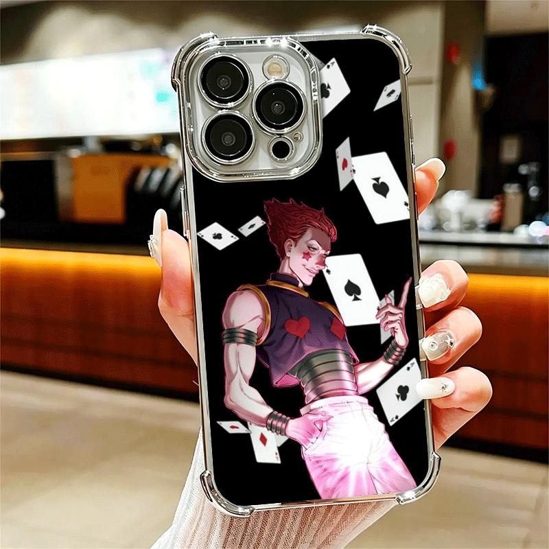 Hunter X-Hunters Hisoka Soft Phone Case For iPhone 15 16 17 Air 14 Pro Max 16E Plus 13 12 Mini Plating Anti-Fall Fundas