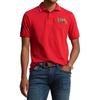 Polo Ralph Lauren SS23 Tiermuster Straight Fit Kurzarm Poloshirt Herren Oberteile Leuchtendrot 710900614-002