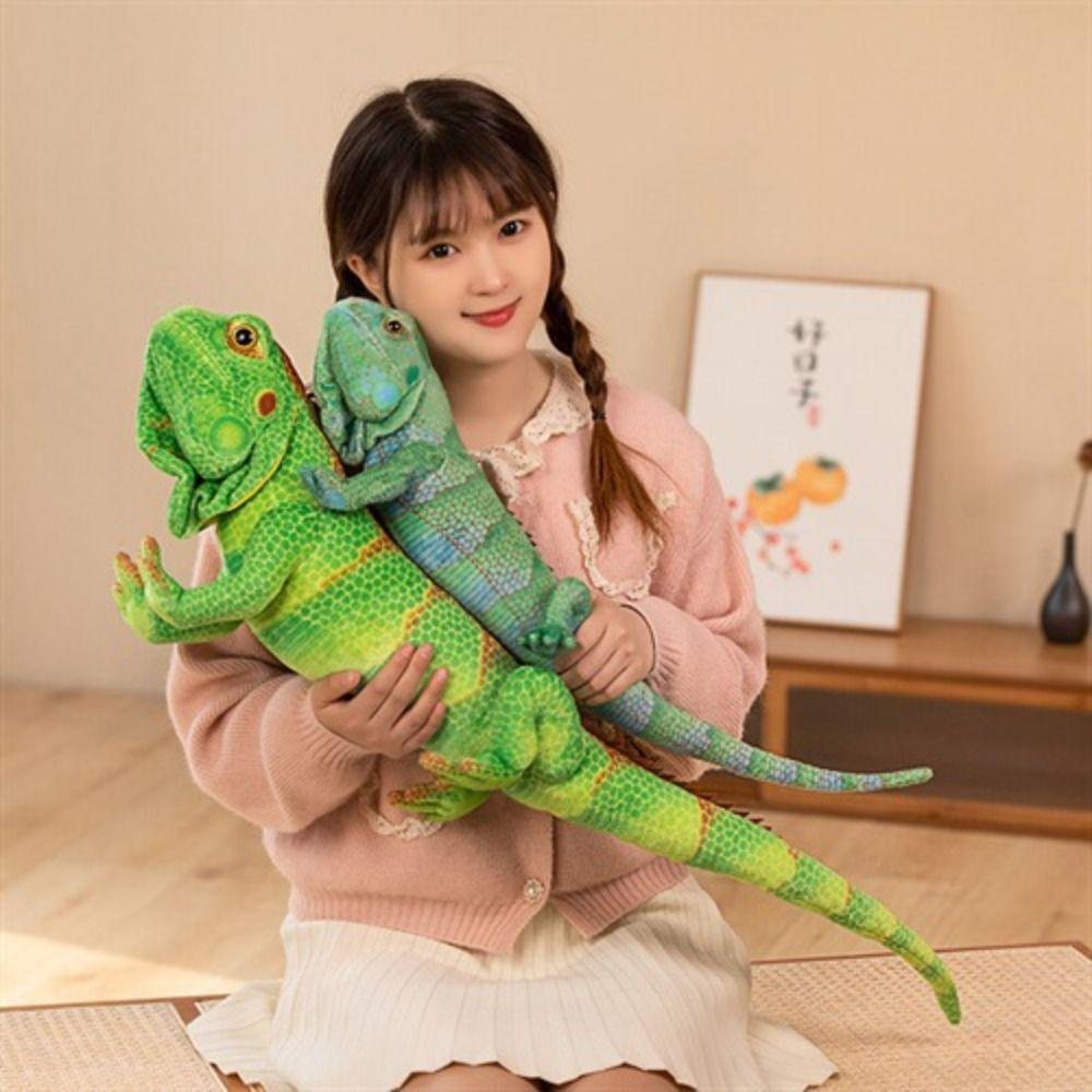 Wild Reptile Plush Mane Lizard Long Tail Stuffed Lizard Doll Lizard Plush Toy  Birthday Gift
