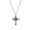 Retro Rose Cross Hip-Hop Necklace: European & American Style, Cool Disco Chain for Men & Women
