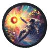 Astronaut Space Tire Cover Universal Polyester Waterproof Sun Protection Wheel Protector