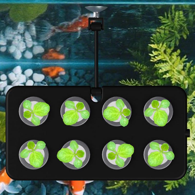 Fish Tank Plant Holder Suction Cup Floating Aquarium Plant Cup Stand With Sponge Heavy Duty Fish Tank Accessories For Hydroponic