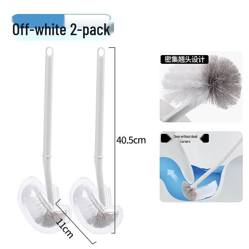 Camellia Angled Head Toilet Brush (2-Pack)