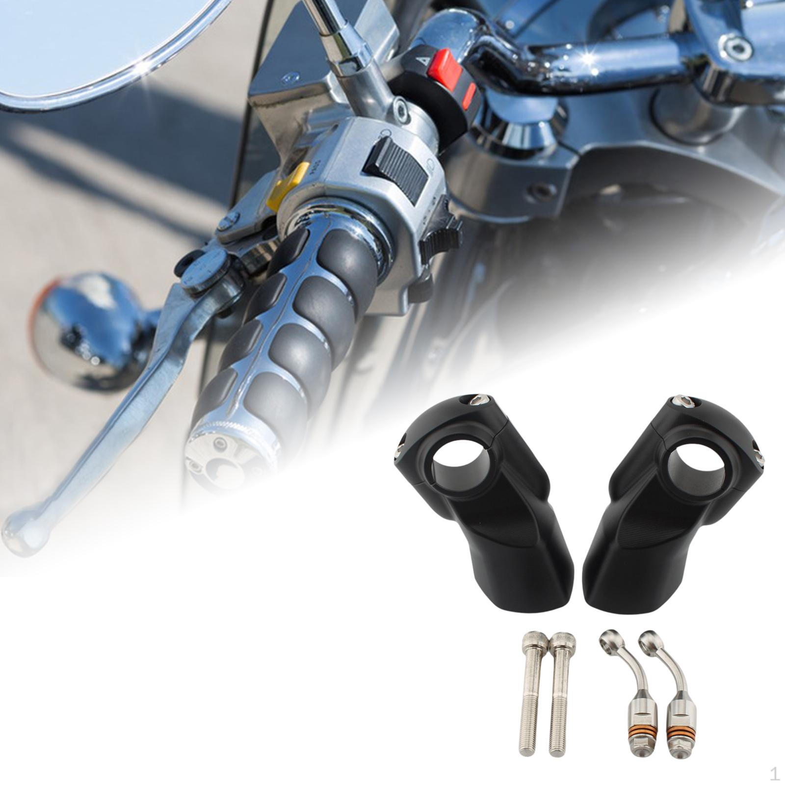 

Монтажные зажимы для подъема руля мотоцикла для улучшенного контроля чёрный