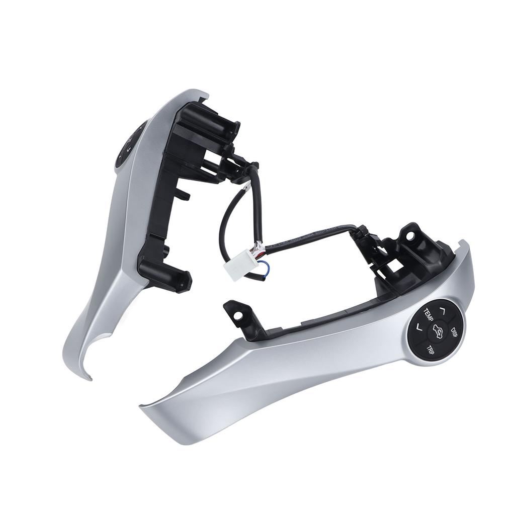 Lenkradverkleidung mit Bedientasten, silbernes ABS, Multifunktionsersatz für Prius 2009?2014