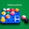 Barevný plastový podnos na uložení biliardových koulí pro Pool a Snooker