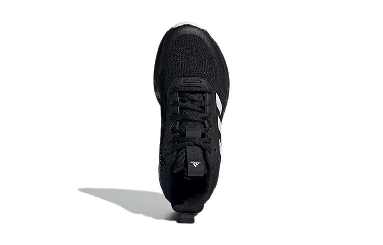 adidas OwnTheGame 2.0 Breathable Mid Top Children's Basketball Shoes Black White Kids' H01558