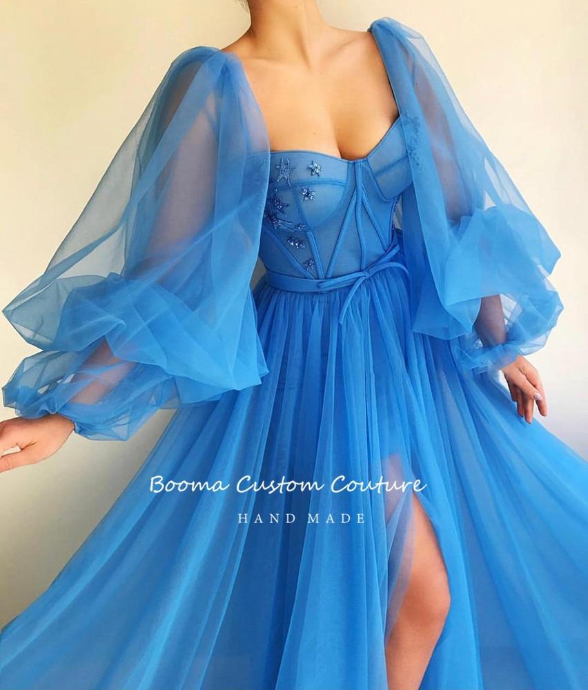 Buy Booma Simple Blue Prom Dresses Long 