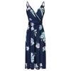 Women Casual Loose Pocket  Dress Fashion Beach Style Sleeveless Temperamental