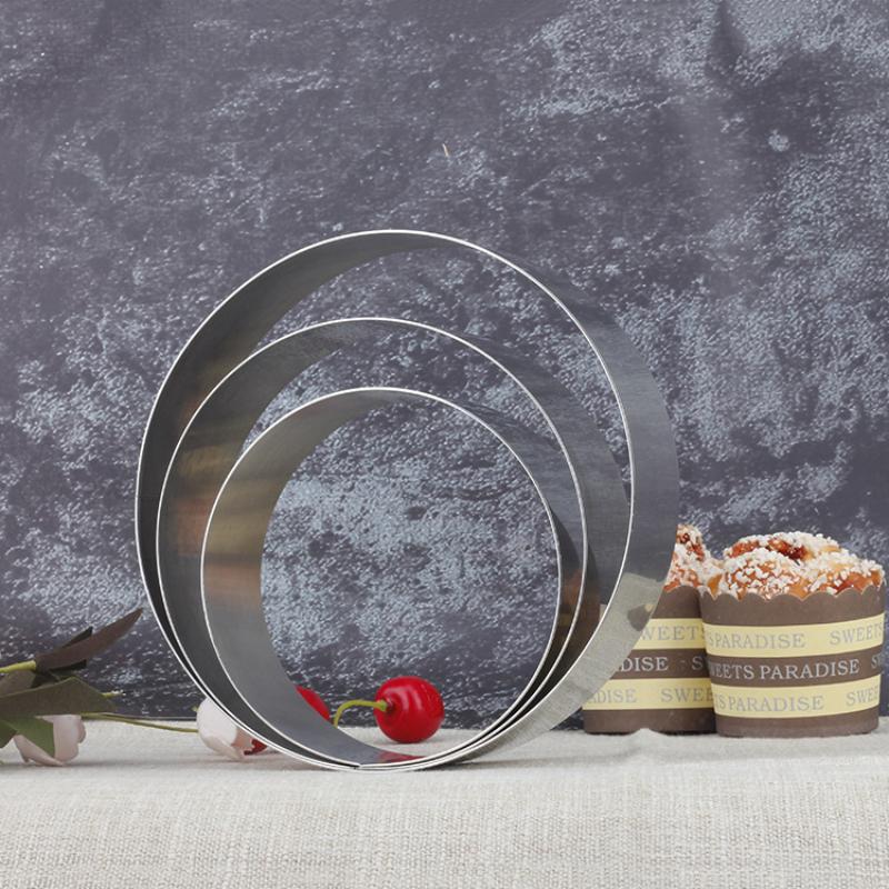 Adjustable Round Cake Ring Mold Retractable Fondant Mousse Cake Ring Acrylic Circle Baking Ring Cake Tools Round Cake Form Kit