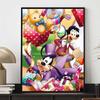 Diamond Painting Goofy und Max Geburtstagsparty Thema Illustration Cartoon 5D Diamant Kreuzstich Mosaik Heimdekoration Geschenk