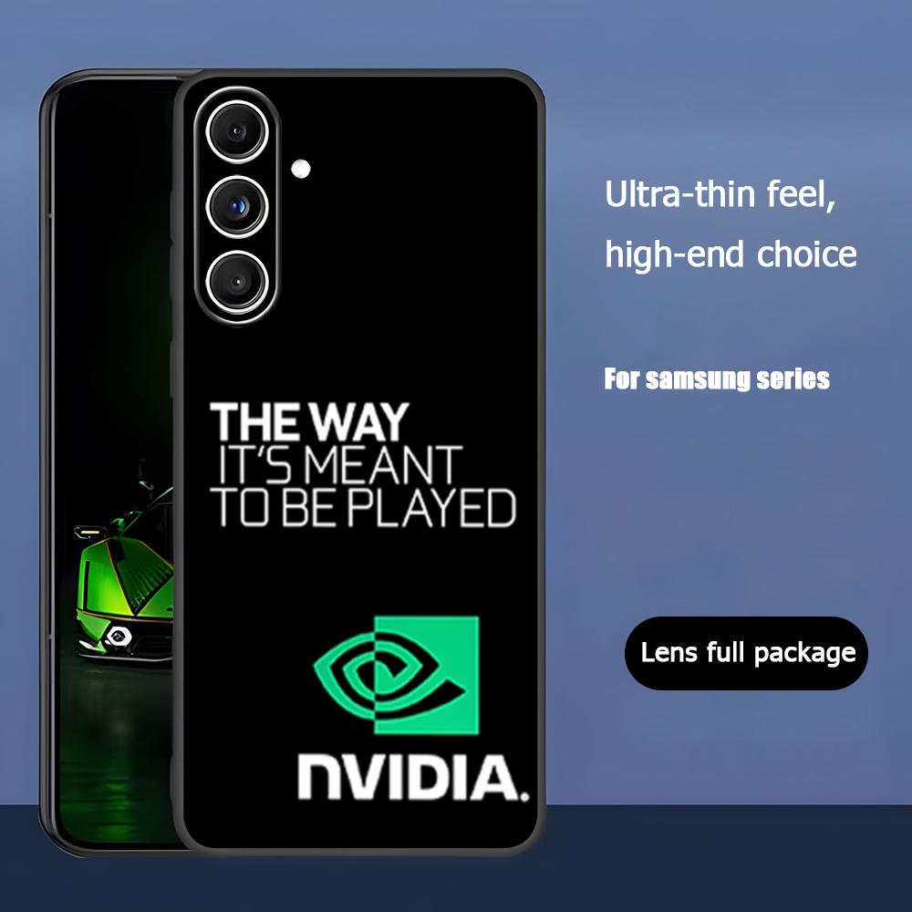 

Чехол для телефона N-NVIDIA RTX 5090 с горячим логотипом для Samsung Galaxy S25 S24 S23 S22 S21 S20 Plus Ultra Note20 Мягкий черный Galaxy S21 Ultra 5G