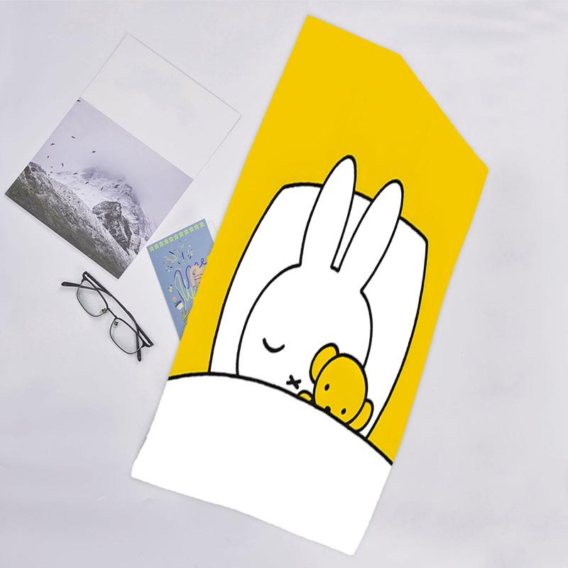 1pc Miffy4 Beach Towel, Beach and Seaside Swimming Pool Equipment, Fashion Pattern, Rectangular, Travel Essentials