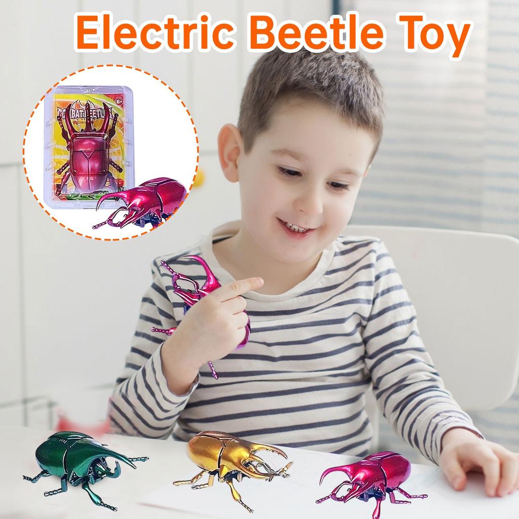 Clockwork Mechanical Beetle Model - Realistic Crawling Toy, Colorful Motorized Insect, Fun Prank Props, Creative Toys For Children
