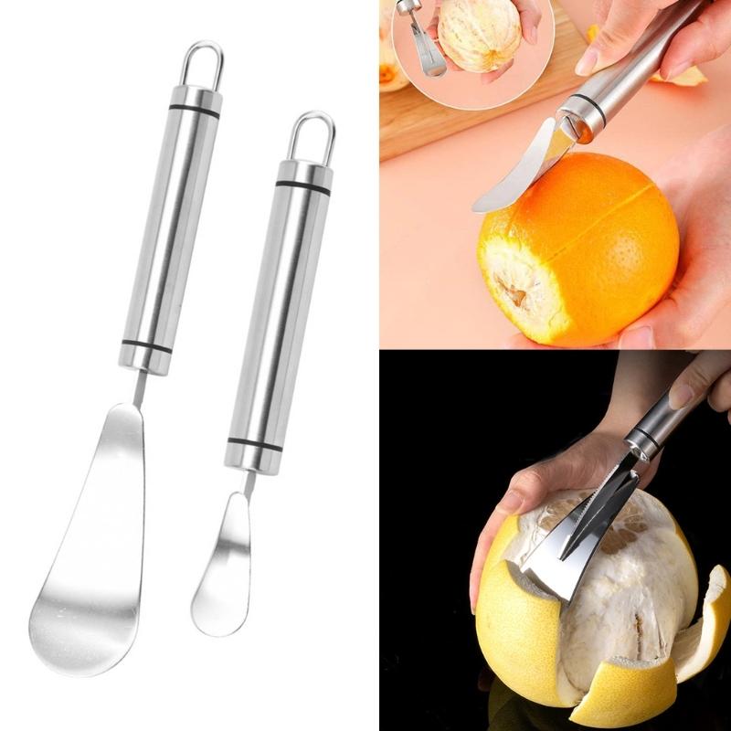Practical Fruit Opener Fruit Peeling Tool Stainless Steels Grapefruit Peeler Vegetables Peeling Cutter Kitchen Tool