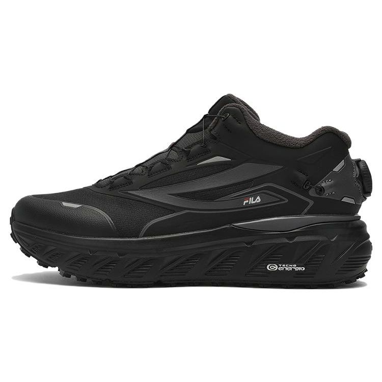 Fila Boa Explorer Fabric Tpu Fleece Shock Absorbing Durable Low Top Outdoor Functional Shoes Men Shoes Black A12M341206FBB